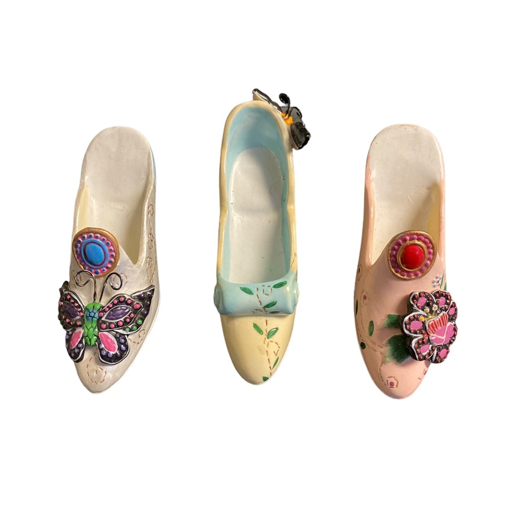 pack of 3 ceramic shoe.